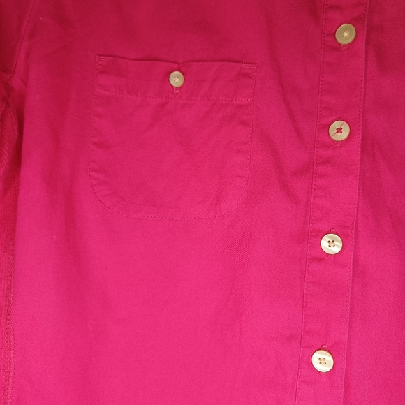 Converse One Star Bright Pink Button-Up Shirt - Picture 9 of 14